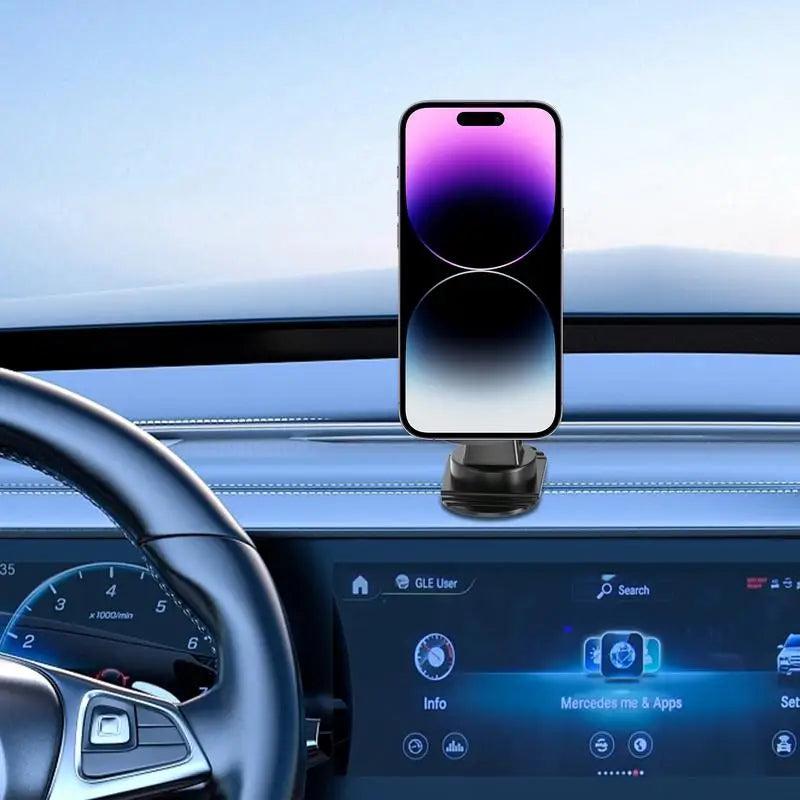 Phone Holder for Car Dashboard Ball Head Phone Stand Car Phone Stand Clip Holder Mount Dash Base Shock Absorbing Anti-Slip Grip