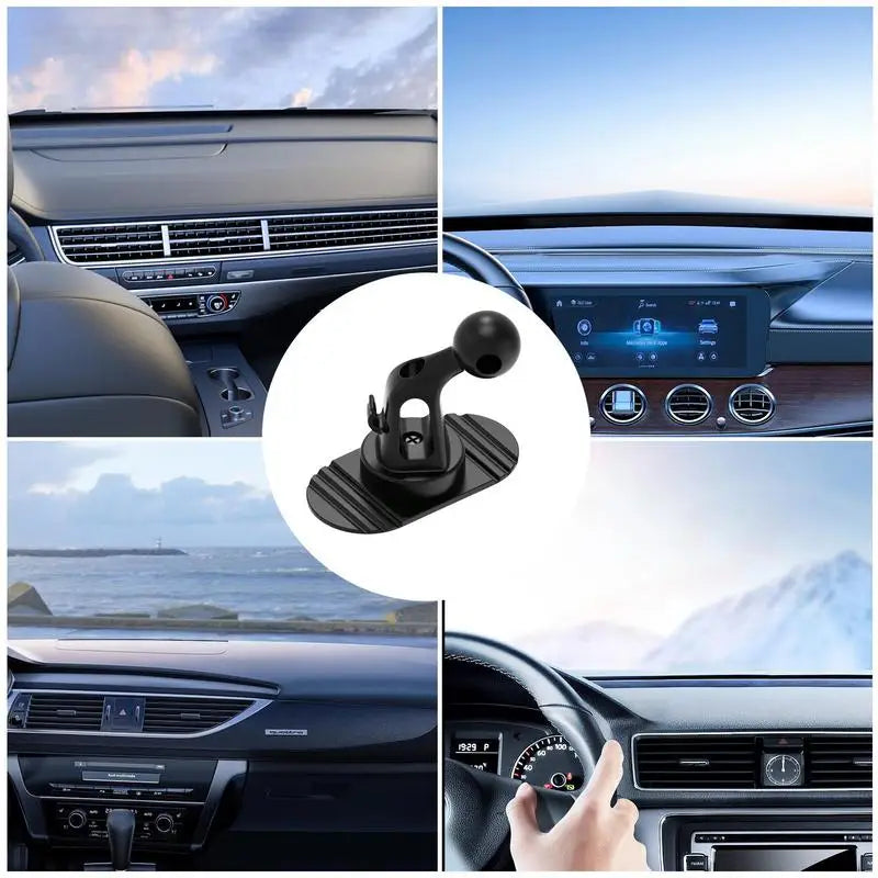 Phone Holder for Car Dashboard Ball Head Phone Stand Car Phone Stand Clip Holder Mount Dash Base Shock Absorbing Anti-Slip Grip